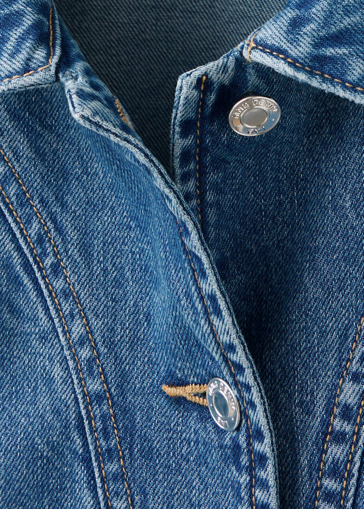 Studded denim jacket — Dark Blue
