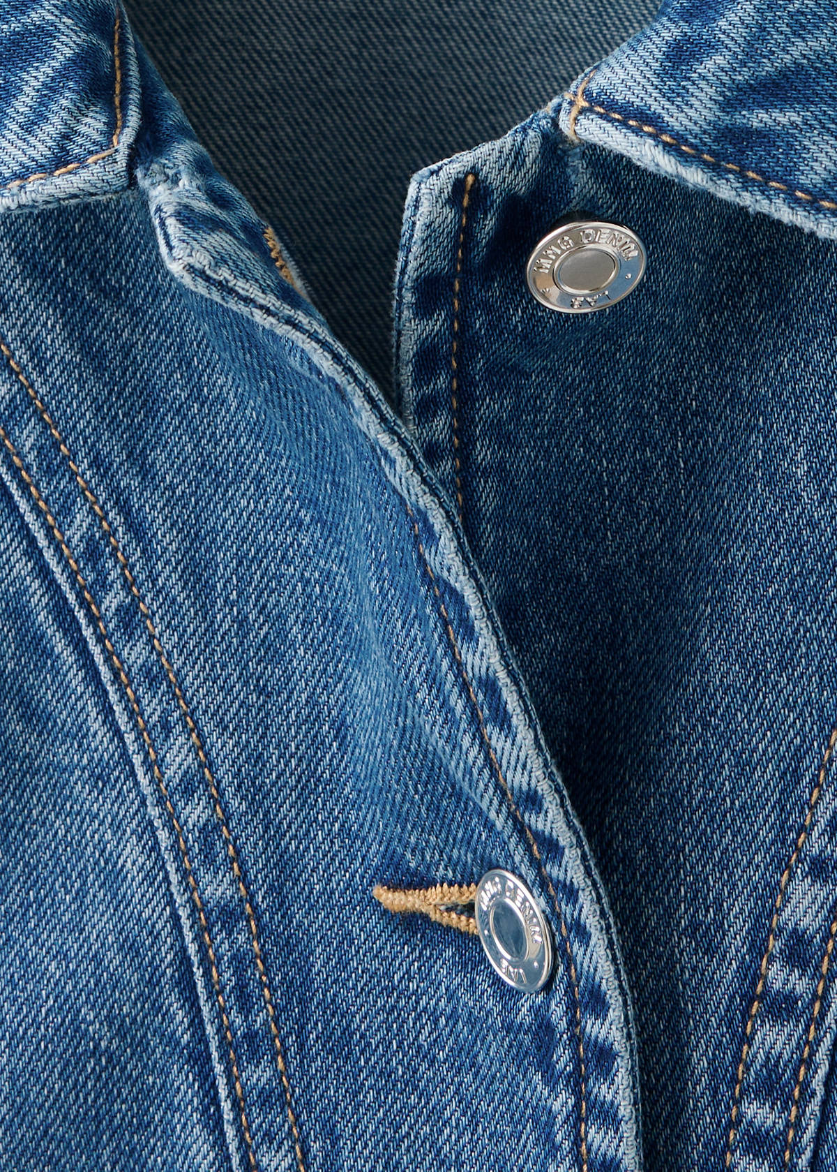 Studded denim jacket — Dark Blue