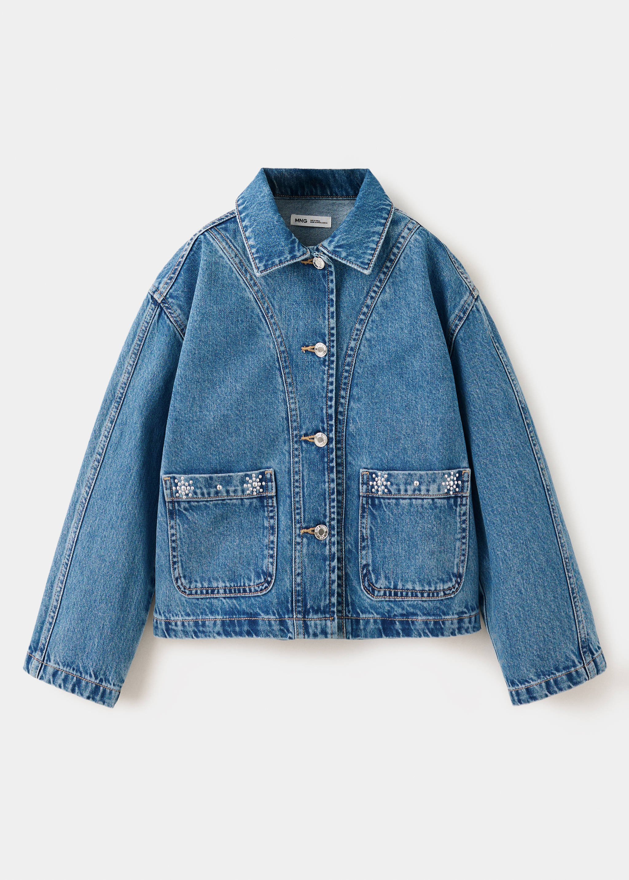Denim jacket with studs - Article without model
