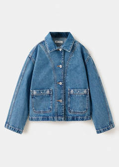 Studded denim jacket — Dark Blue 3