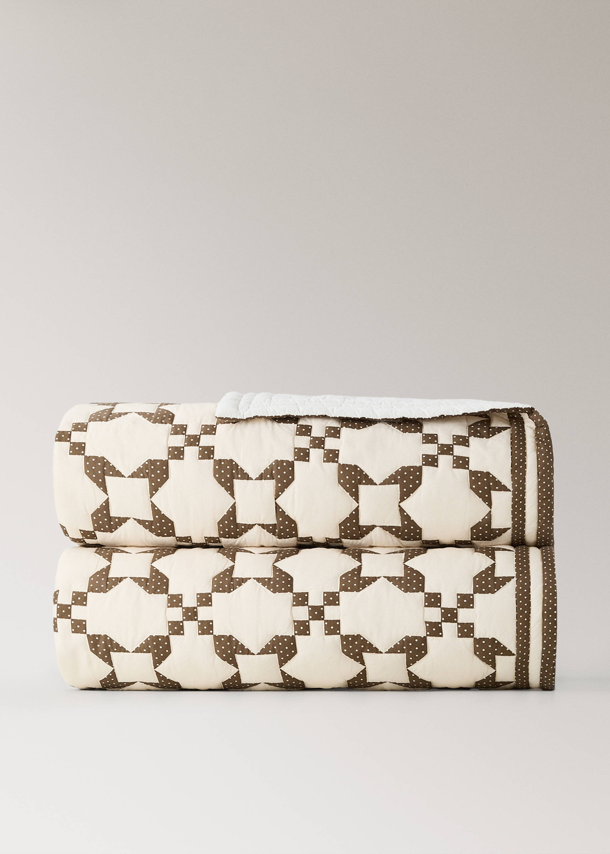 100% cotton geometric cot duvet - Article without model