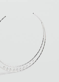 Rigid metal choker — Silver 2
