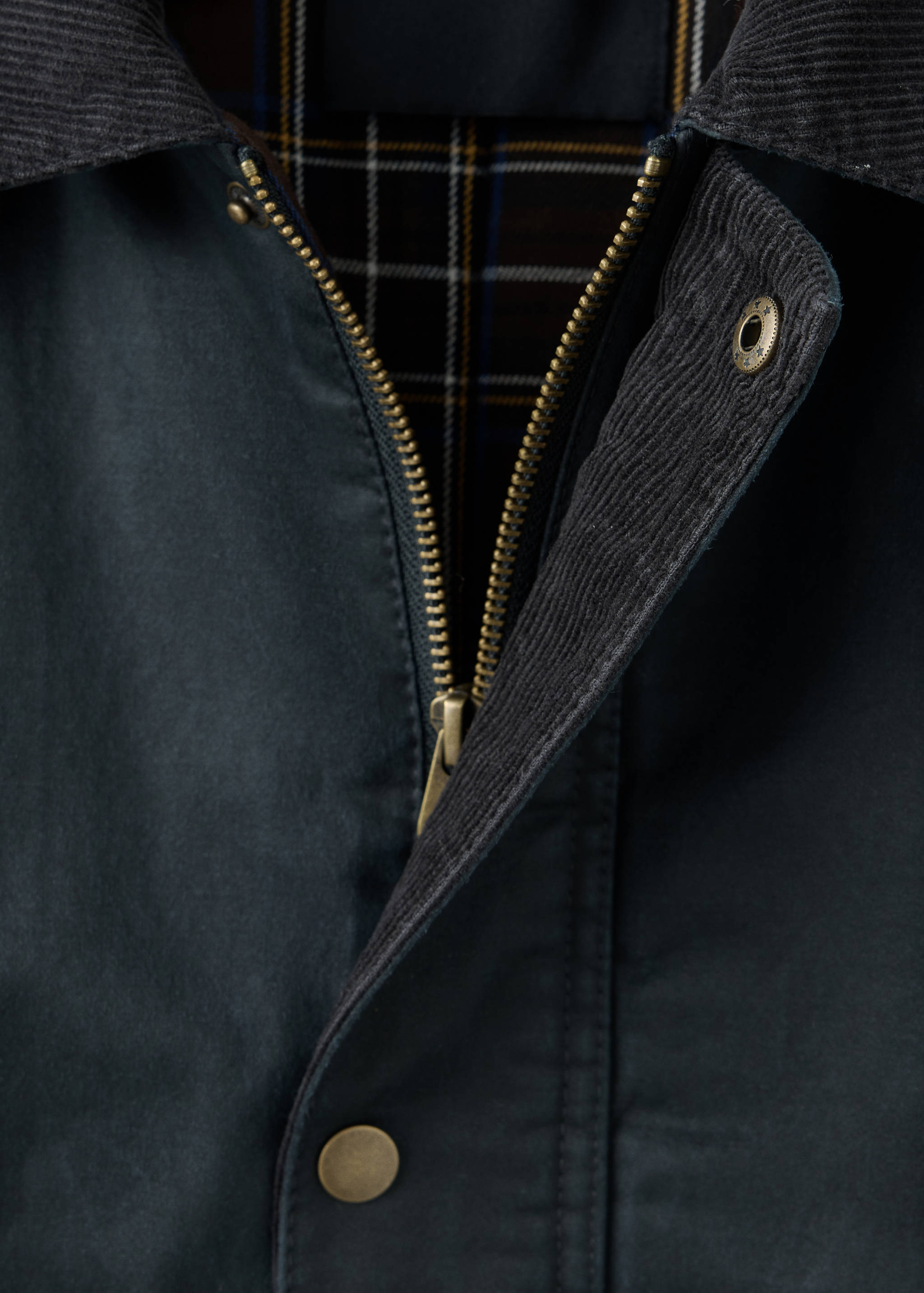Parka cuello contraste - Detalle del artículo 8