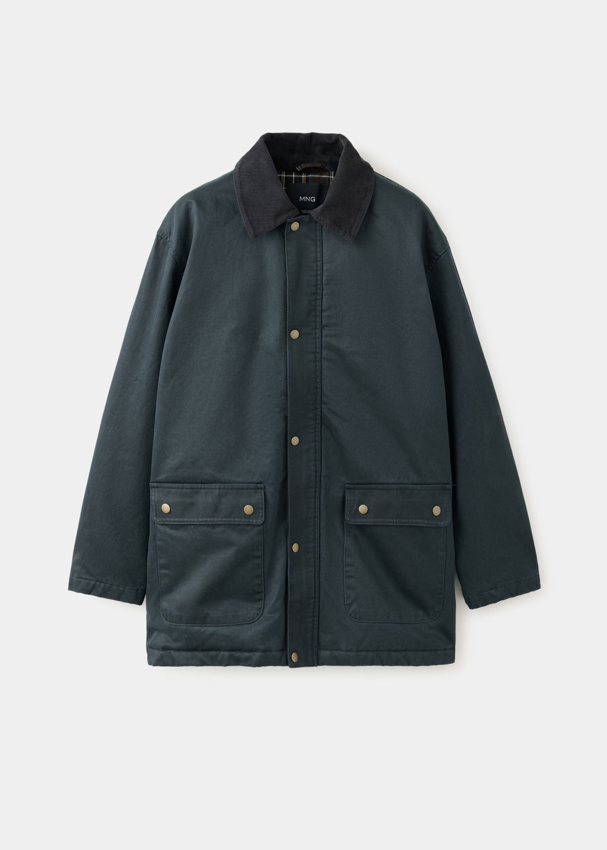 Parka cuello contraste - Artículo sin modelo