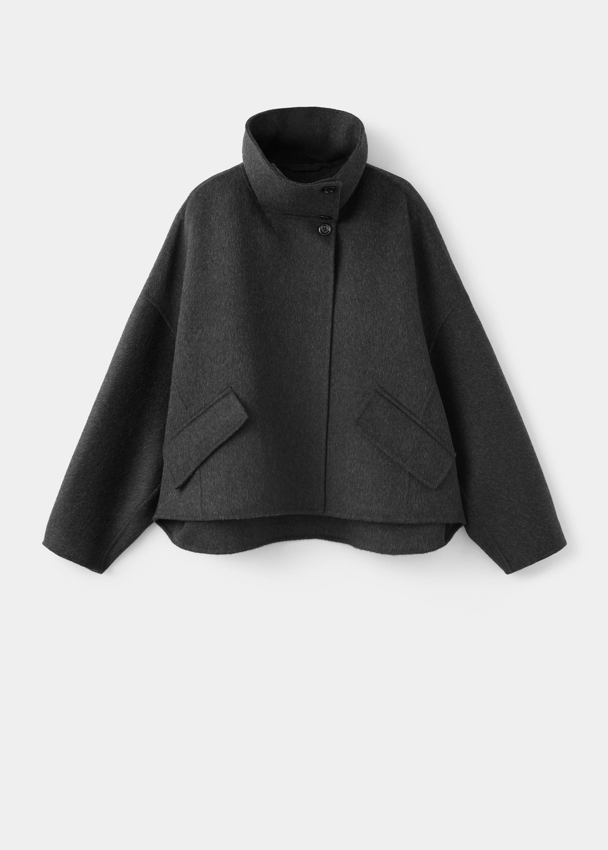 Wool funnel-neck jacket - Article without model