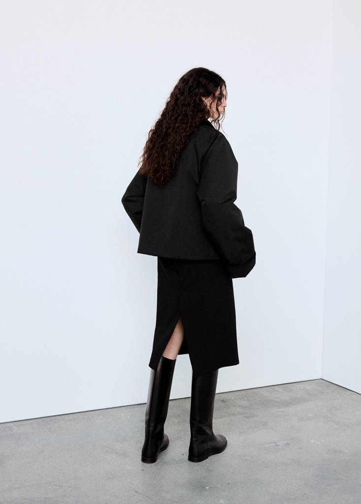 Cotton parka with corduroy collar - thumbnail 3