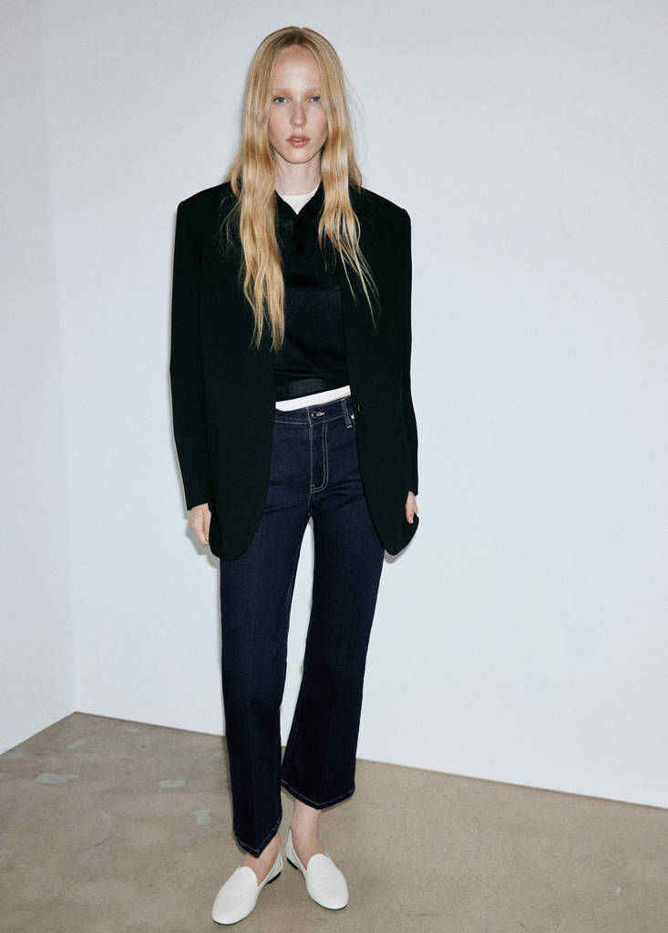 Sienna flared cropped jeans — Open Blue