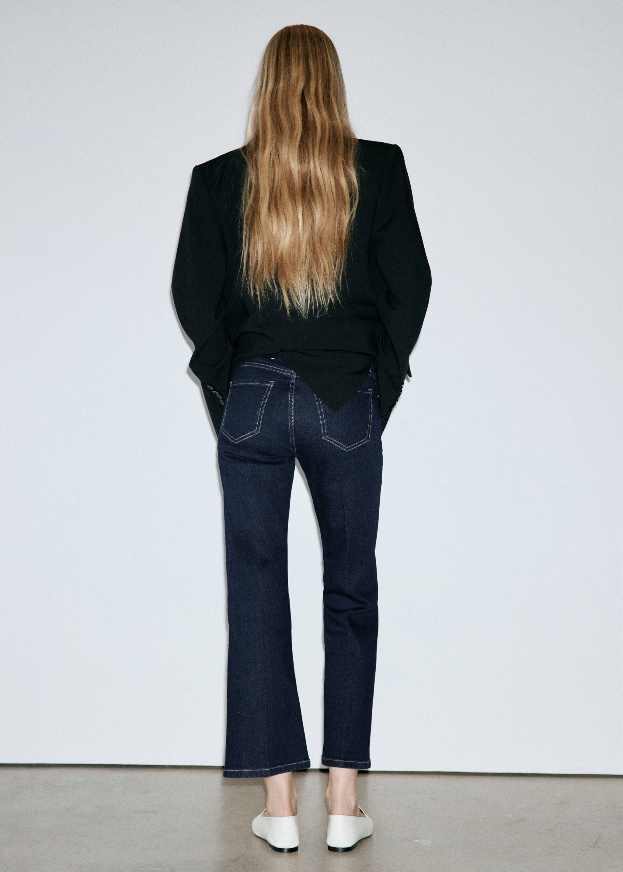 Jean Sienna flare crop - Verso de l’article, Bleu. Ref: 37045843-00.