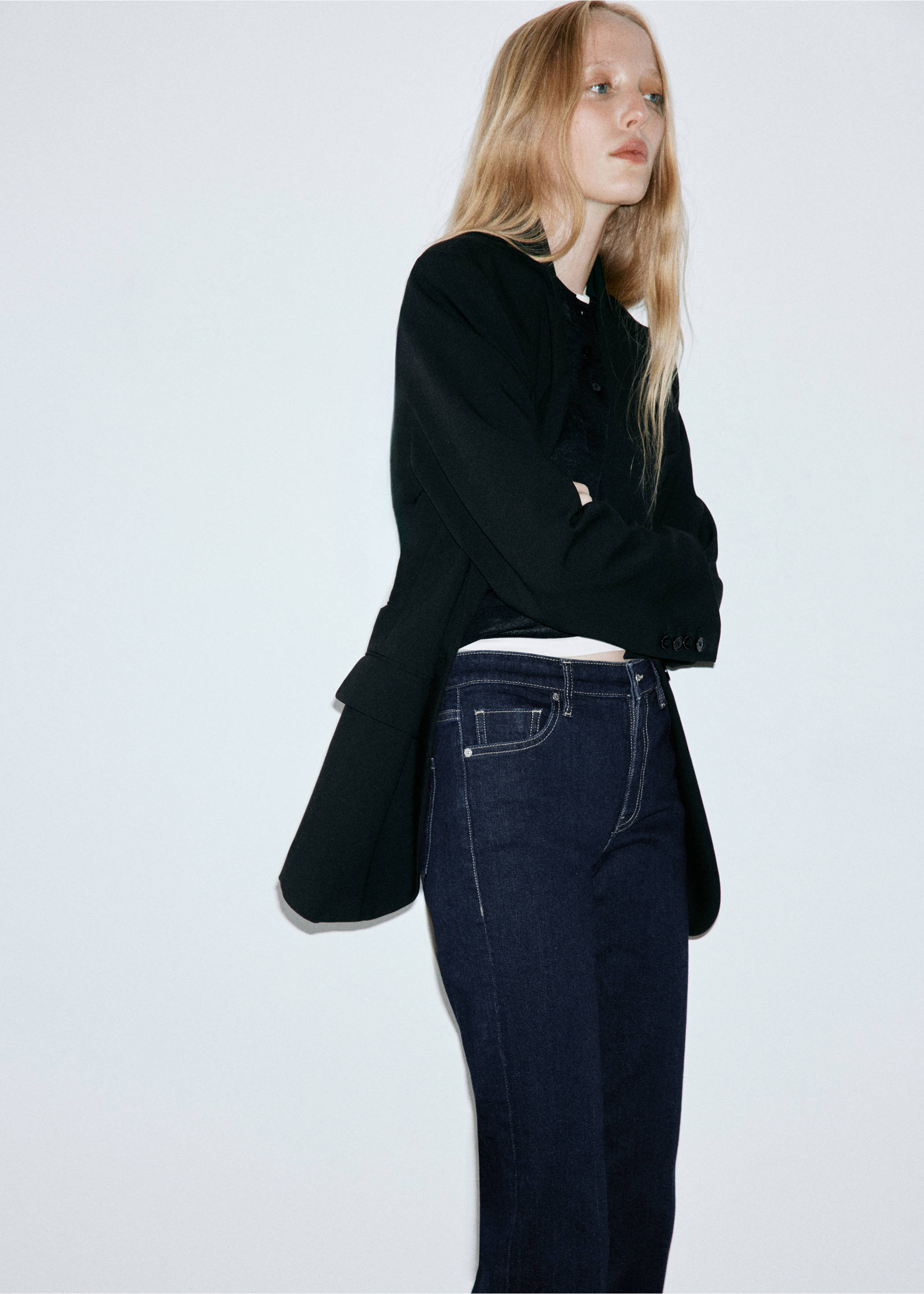 Jean Sienna flare crop - Détail de l'article 1, Bleu. Ref: 37045843-00.