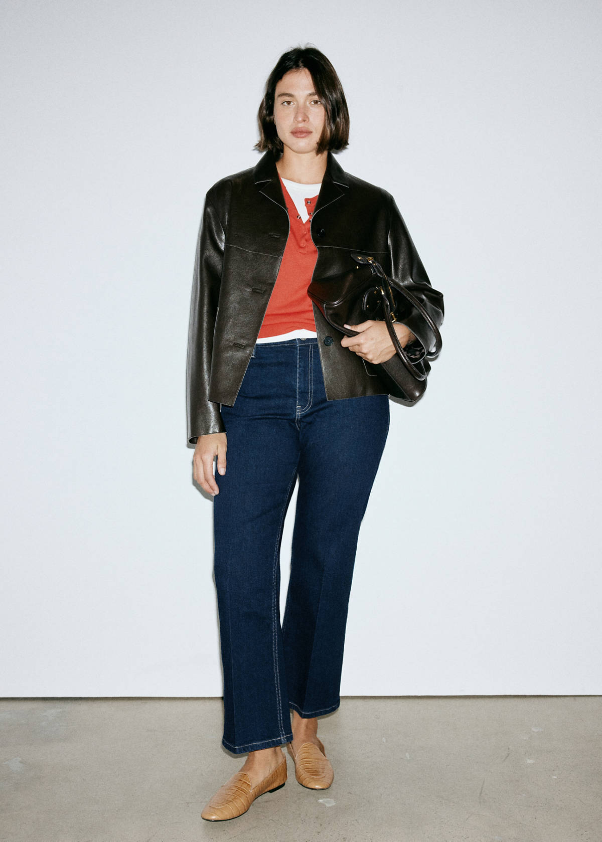 Sienna flared cropped jeans — Open Blue