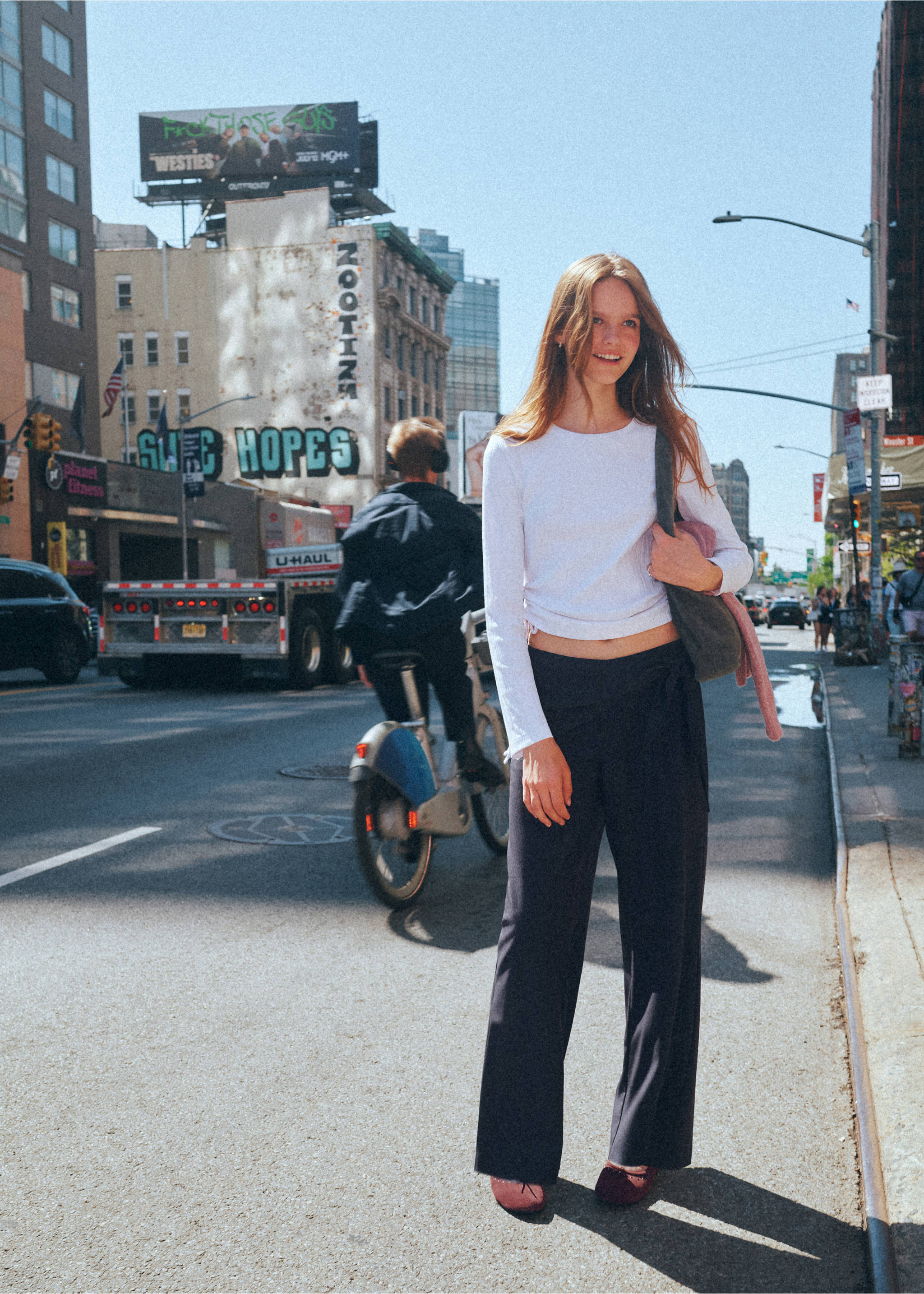 Pinstripe bandana trousers - General plane, Navy. Ref: 37045844-00.
