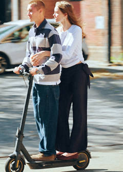 Pinstripe bandana trousers — Navy 3