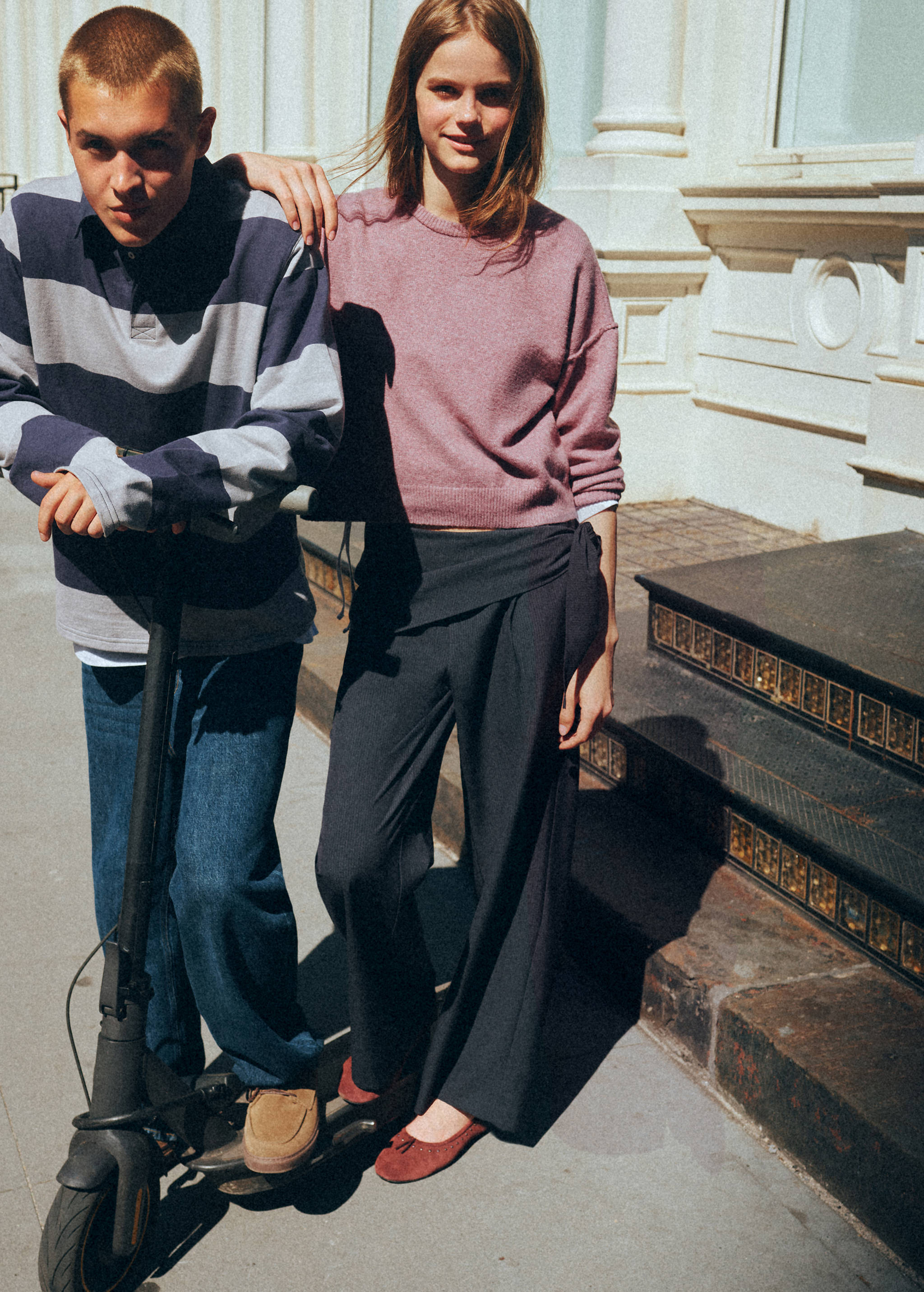 Pinstripe bandana trousers - Details of the article 2