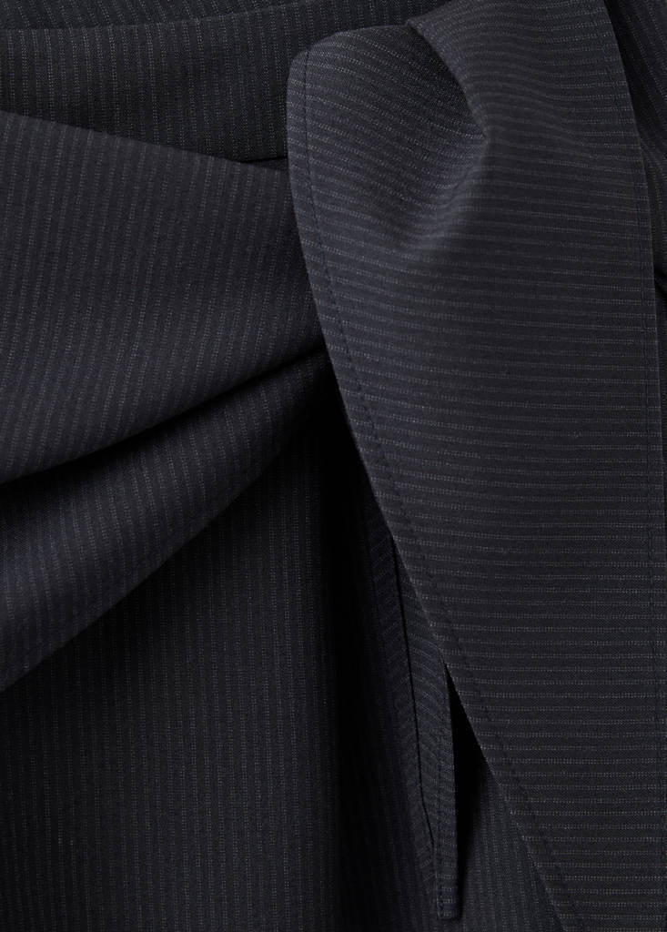 Pinstripe bandana trousers — Navy