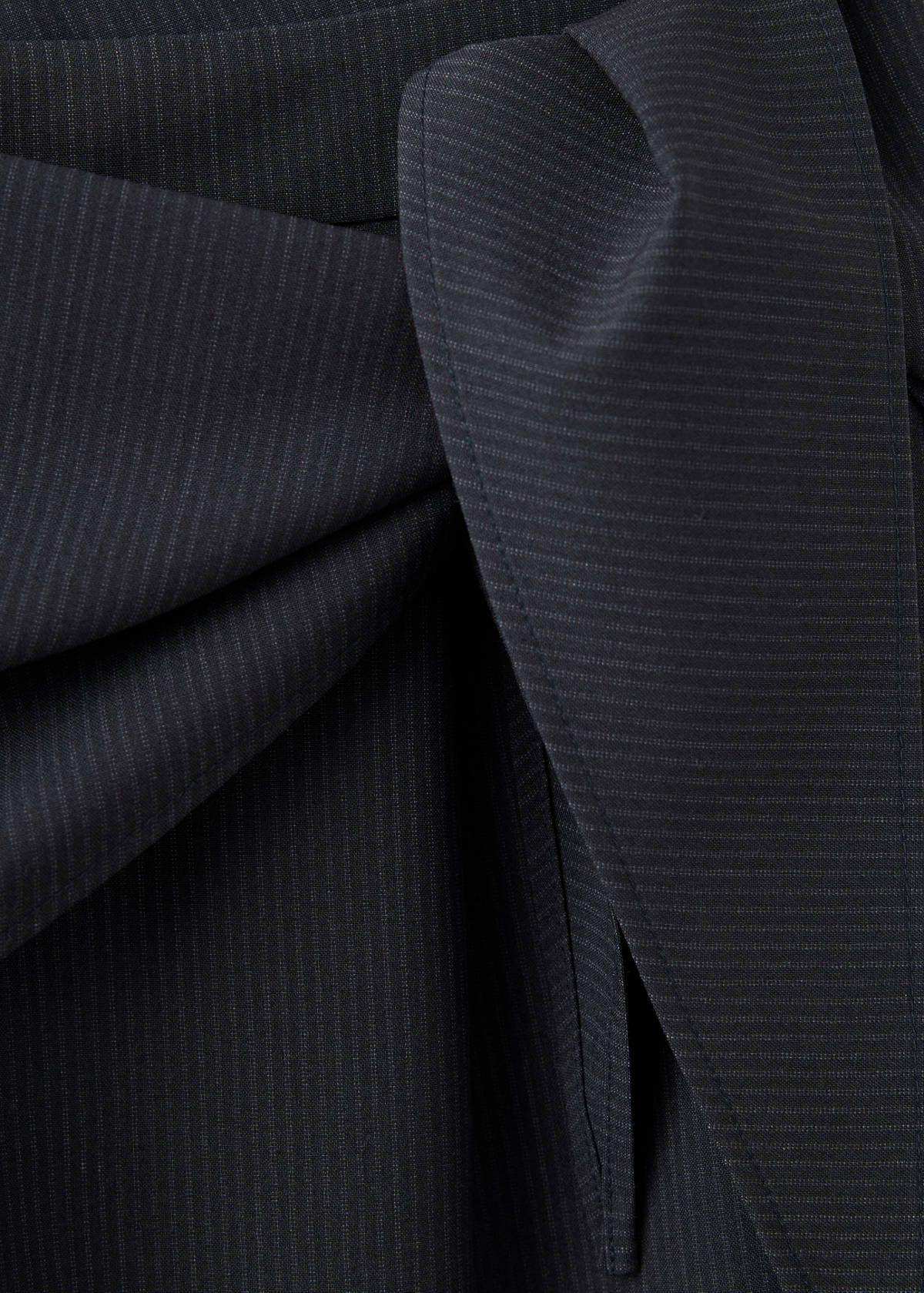 Pinstripe bandana trousers — Navy