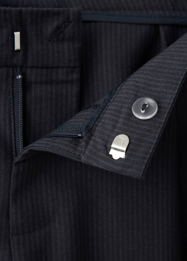 Pinstripe bandana trousers — Navy