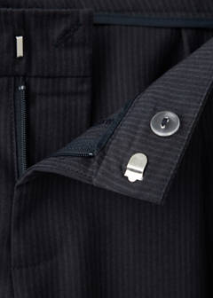 Pinstripe bandana trousers — Navy 8