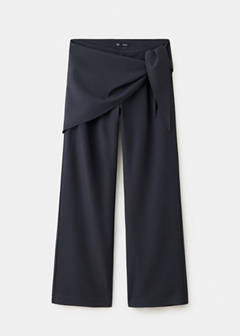 Pinstripe bandana trousers — Navy 6
