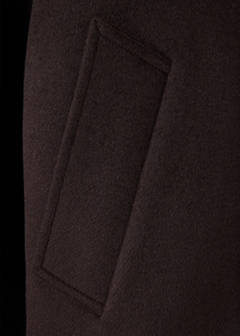 Wool jacket with shirt collar — Chocolate 8