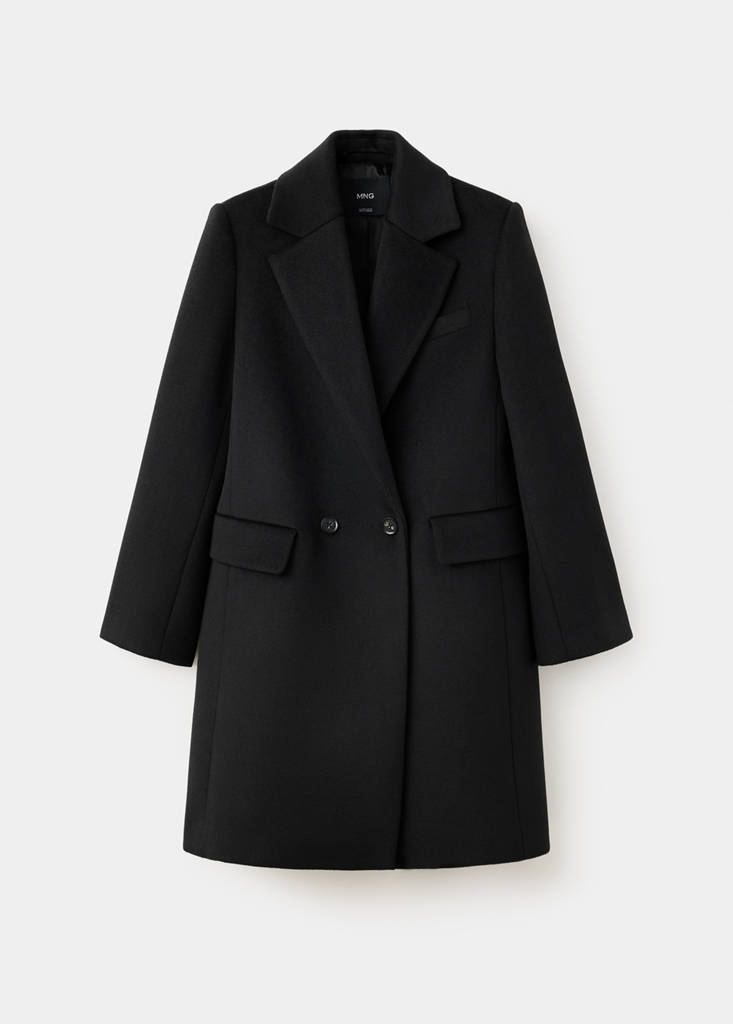 Double-breasted wool coat - thumbnail 4