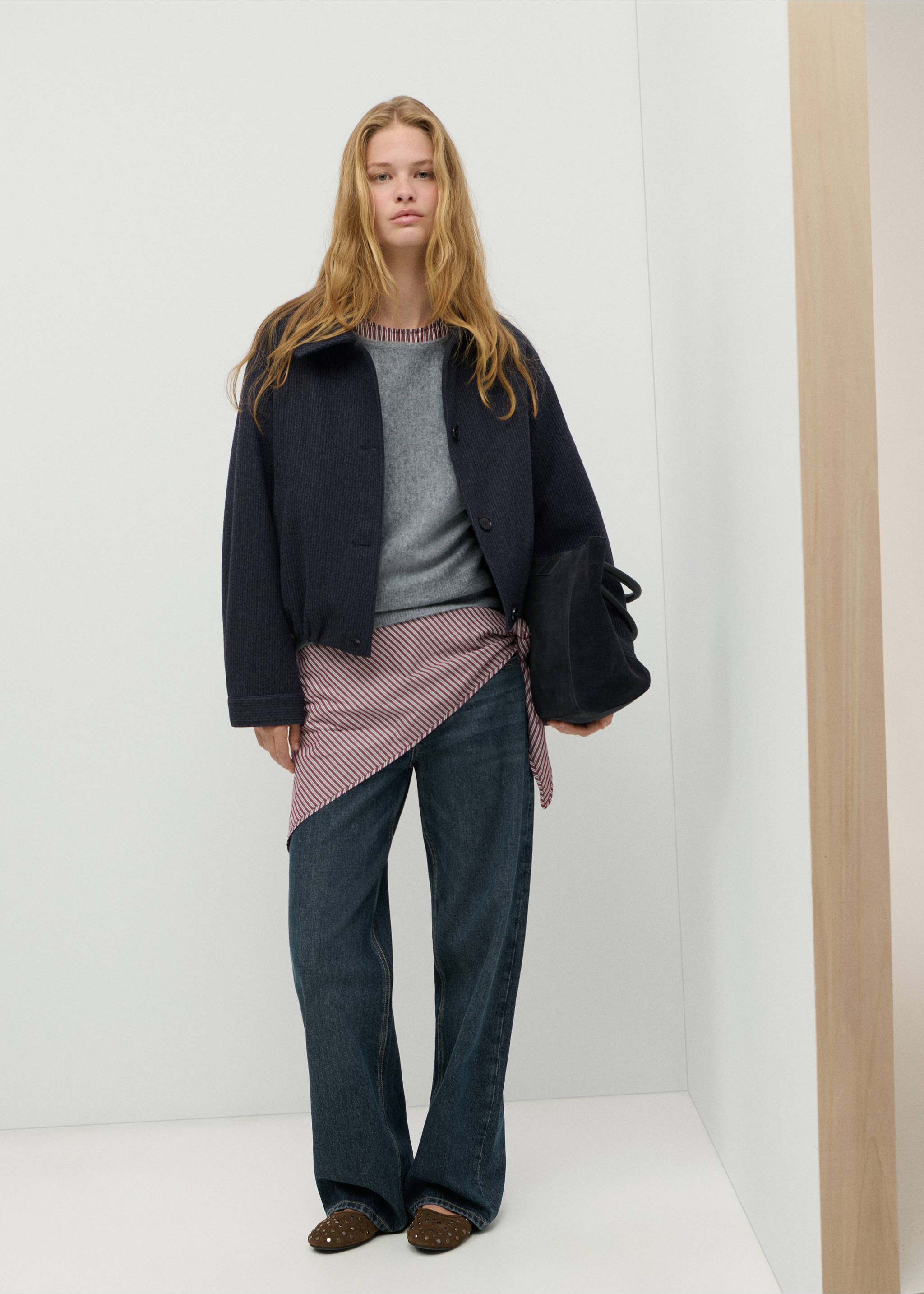 Bomber-style coat - General plane, Navy. Ref: 37045848-00.