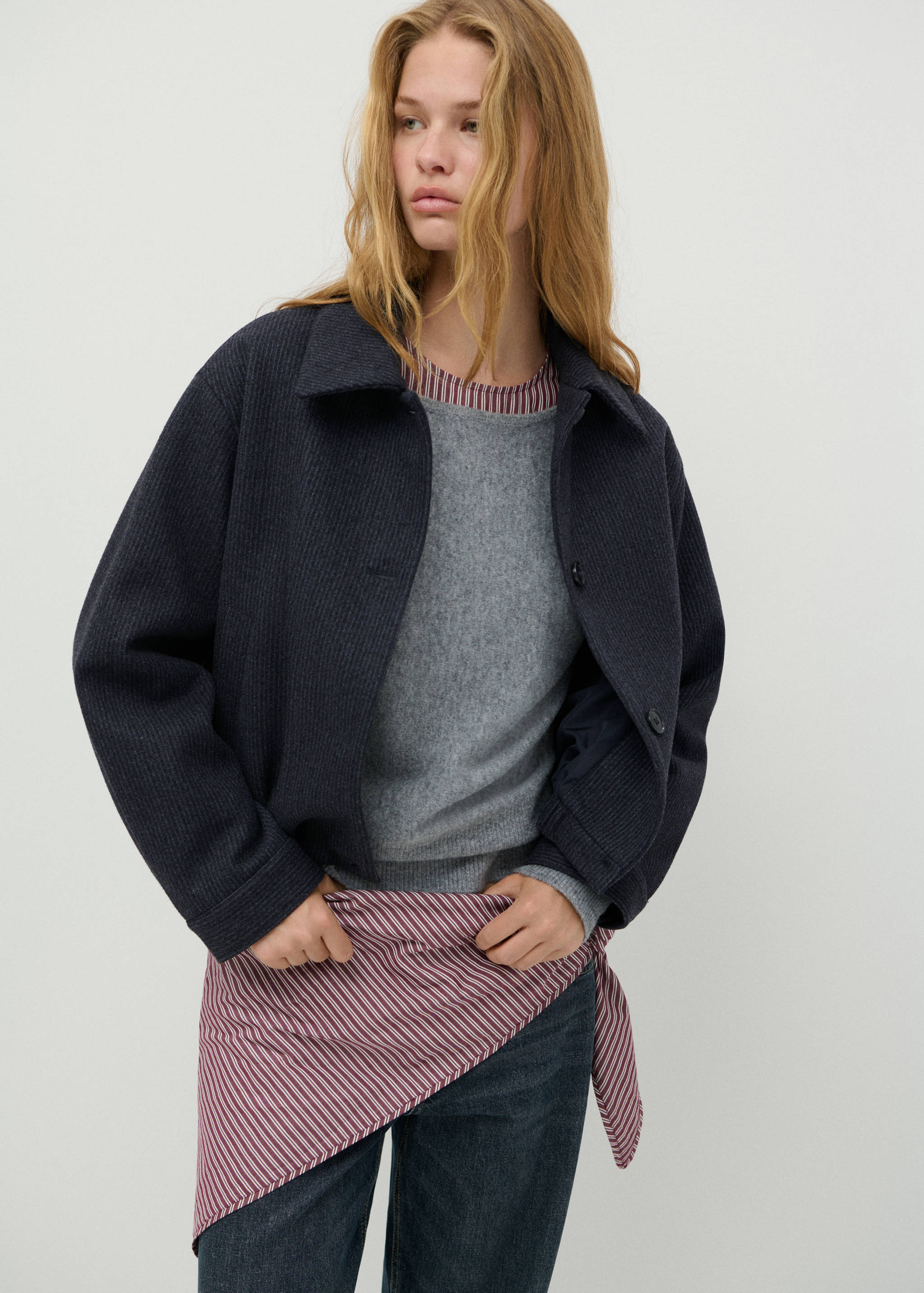 Bomber-style coat - Medium plane