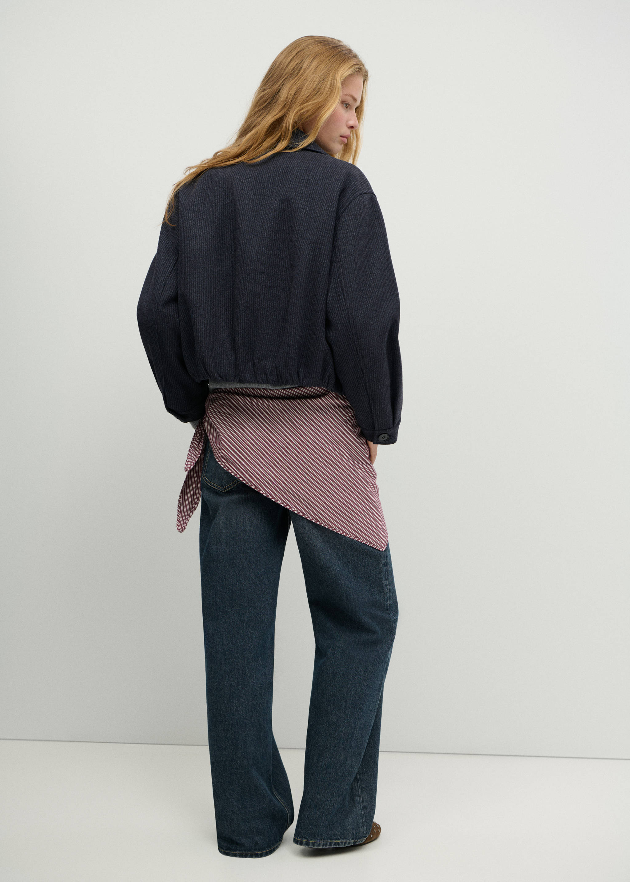 Bomber-style coat - Reverse of the article