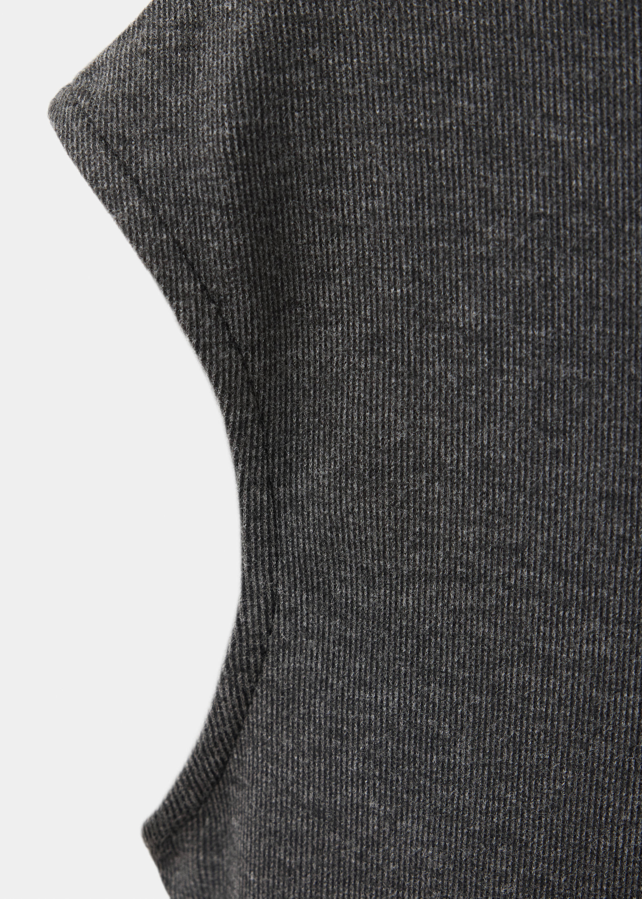 High-neck ruched T-shirt - Details of the article 0