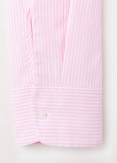 Striped cotton shirt — Pink 7