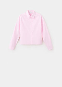 Striped cotton shirt — Pink 5