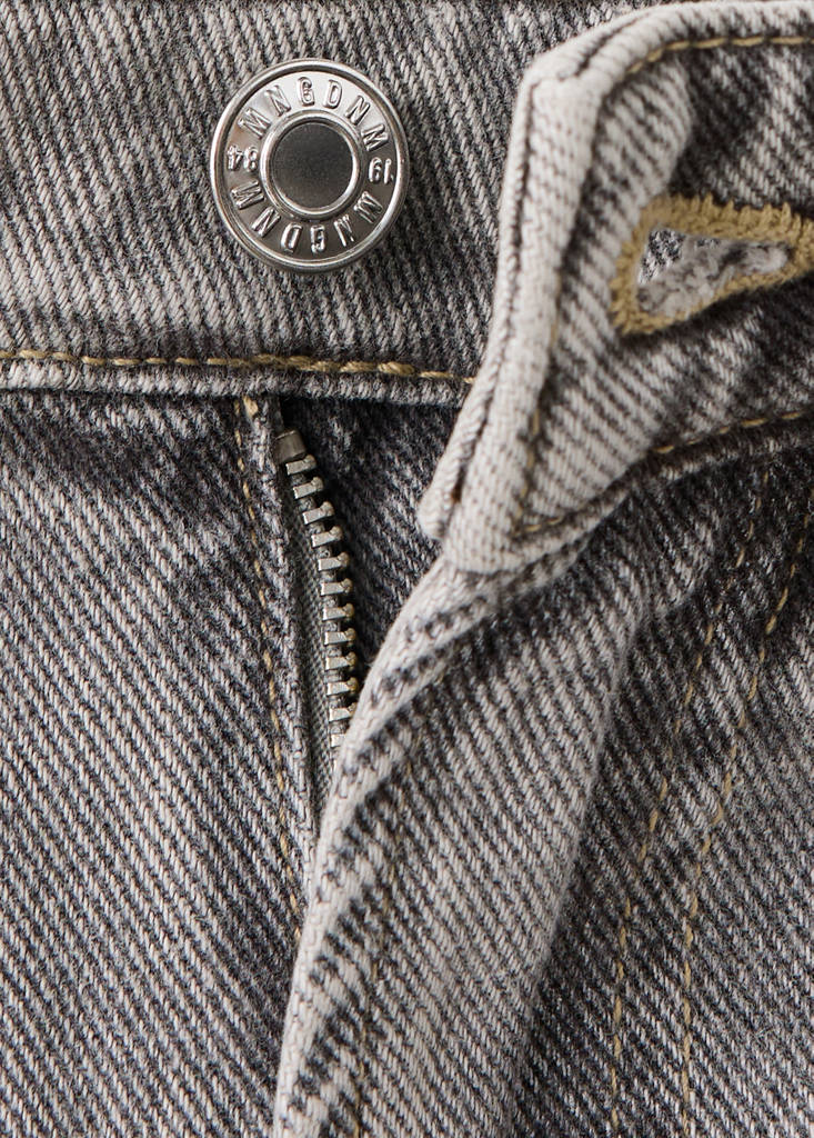 High waist straight jeans — Denim Grey