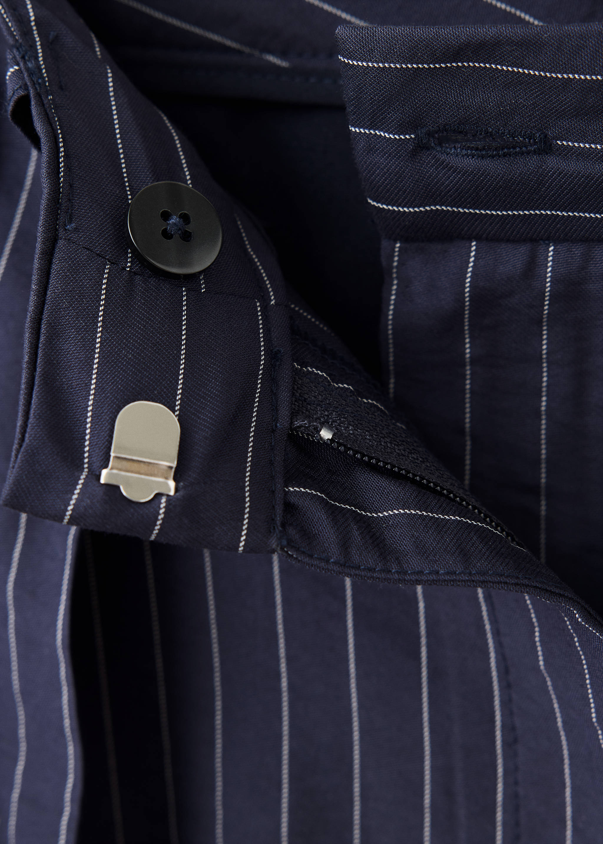 Pinstripe wide leg trousers - Details of the article 8