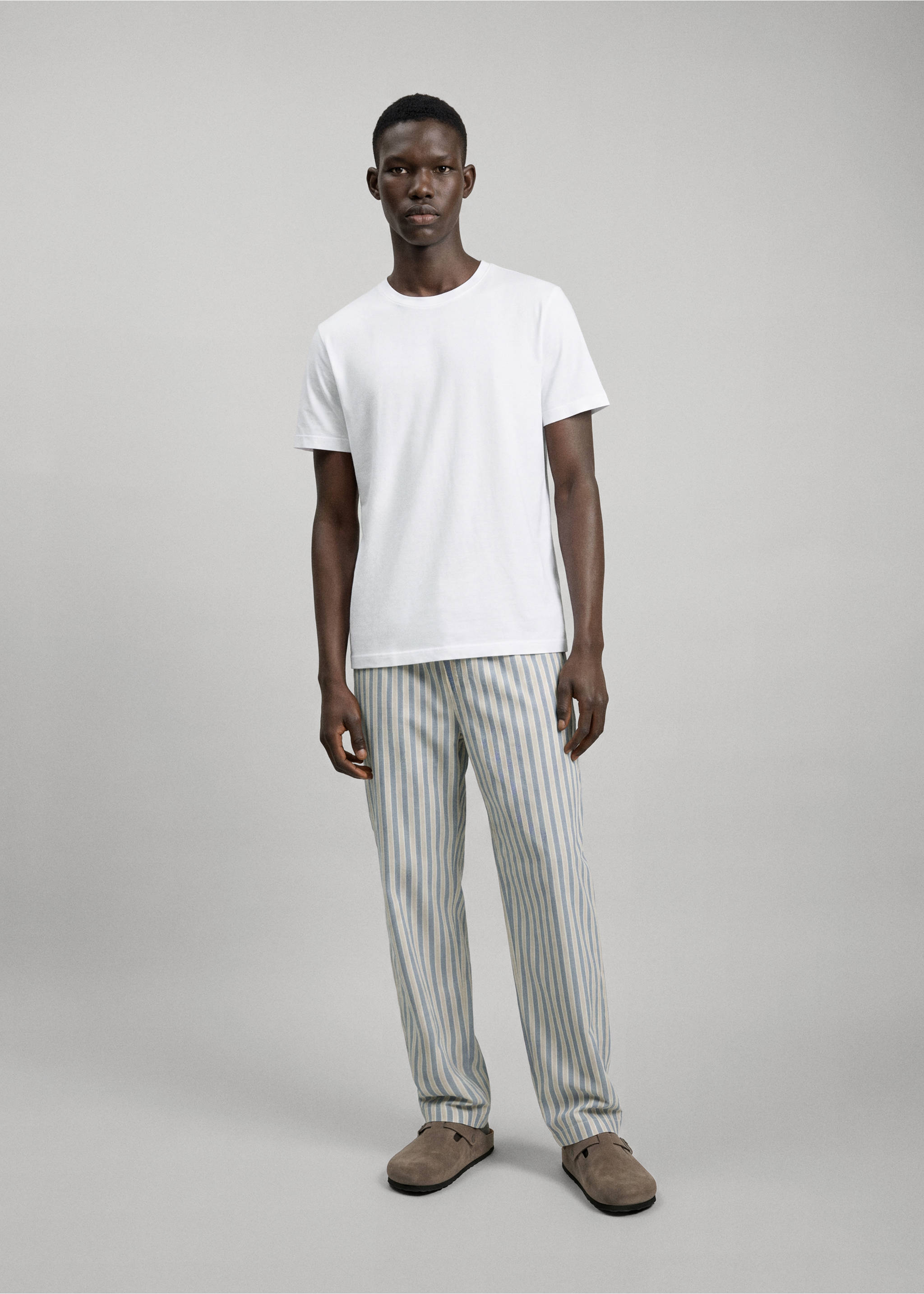 Striped pyjama set - General plane, Off White. Ref: 37045856-00.