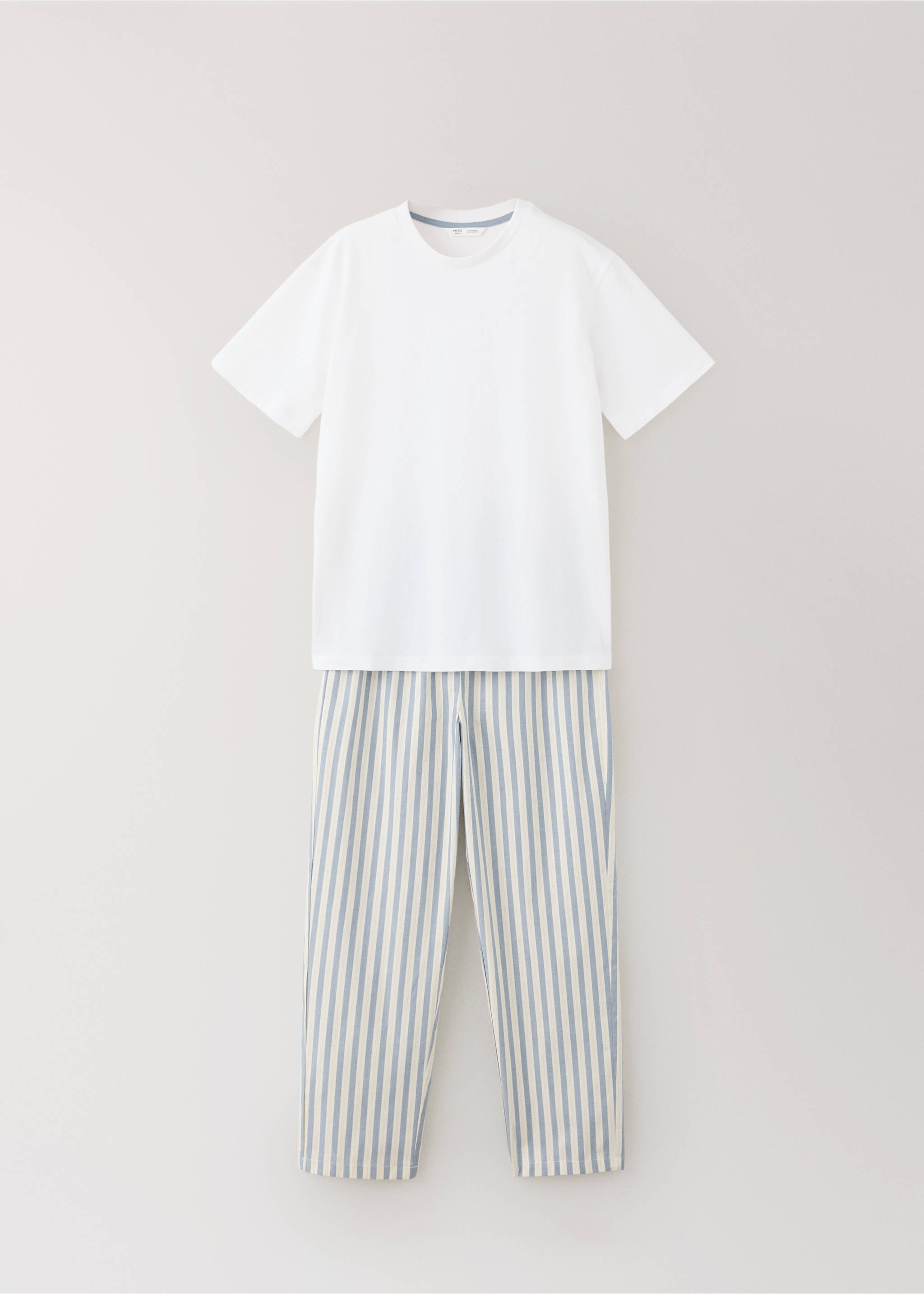 Striped pyjama set - Article without model, Off White. Ref: 37045856-00.