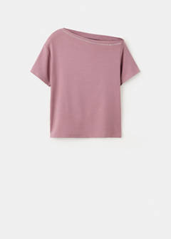 T-shirt with stud detailing — Pastel Pink 5