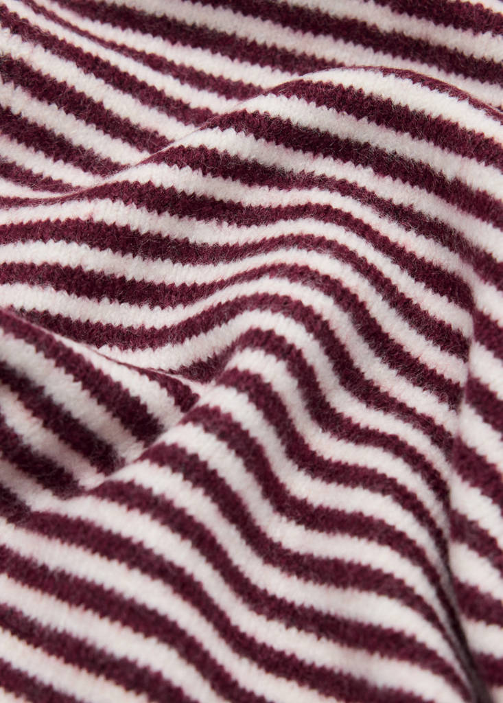 Striped knit bandana — Burgundy