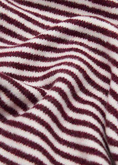 Striped knit bandana — Burgundy 3