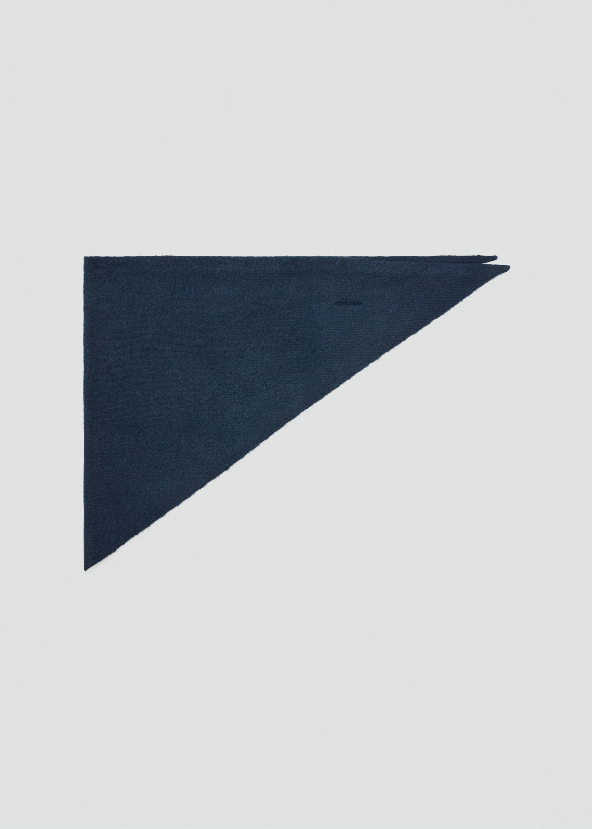 Knitted bandana - Details of the article 2, Navy. Ref: 37045859-00.