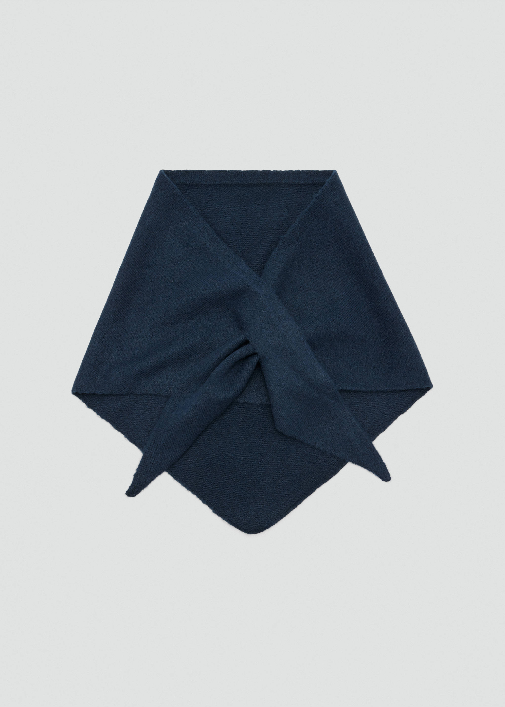 Knitted bandana - Article without model, Navy. Ref: 37045859-00.