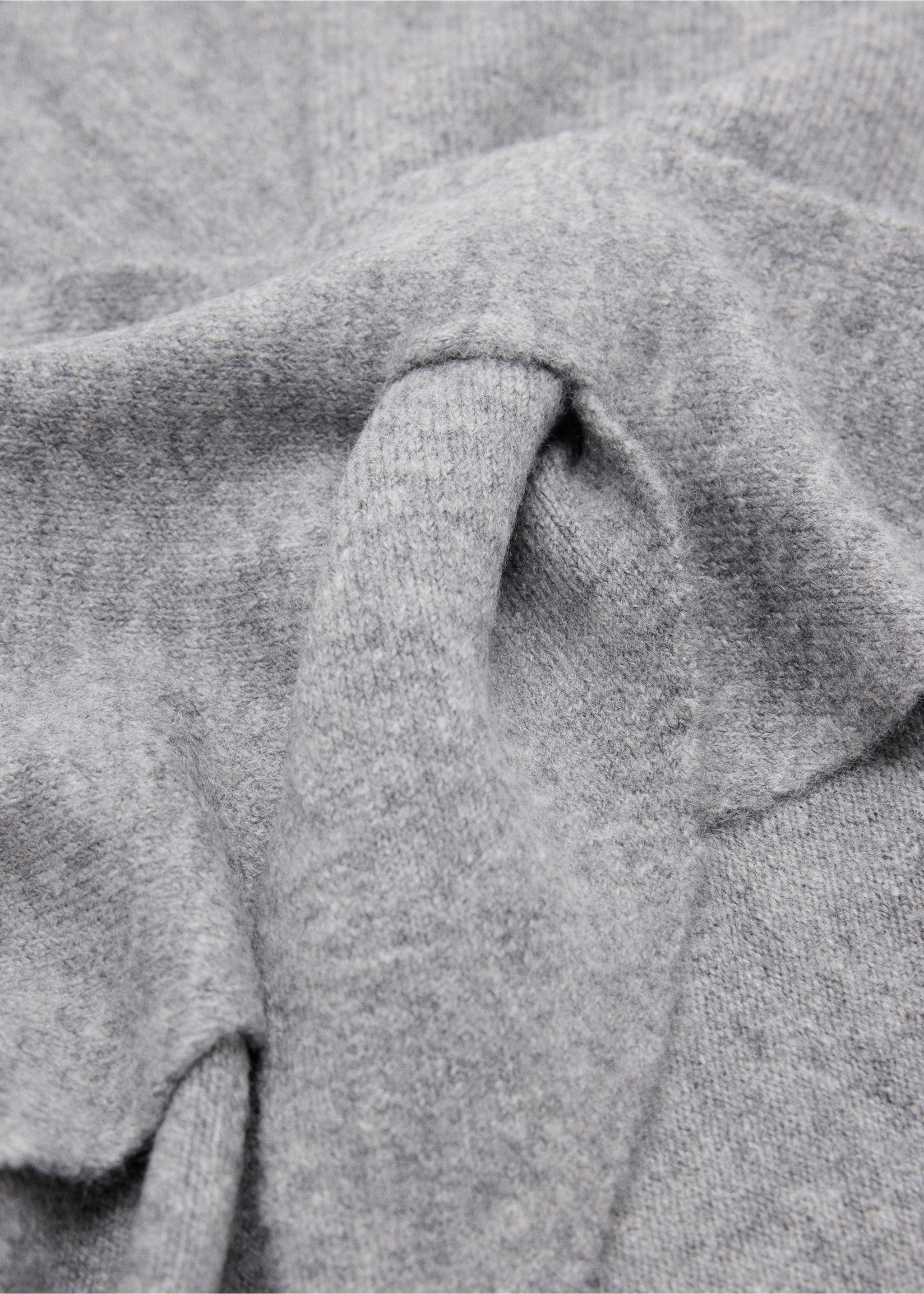 Knitted bandana - Medium plane, Light Heather Grey. Ref: 37045860-00.