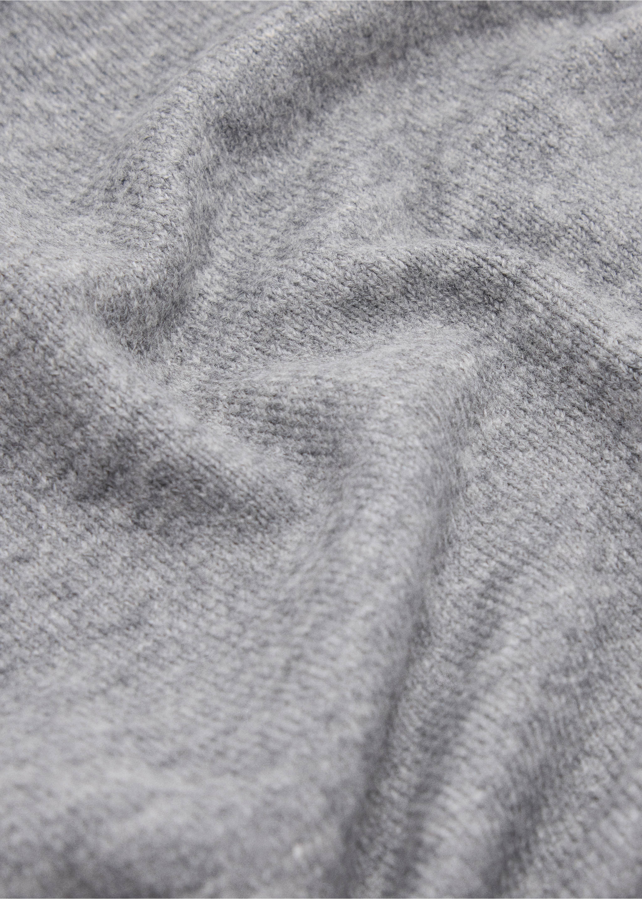 Knitted bandana - Details of the article 1, Light Heather Grey. Ref: 37045860-00.