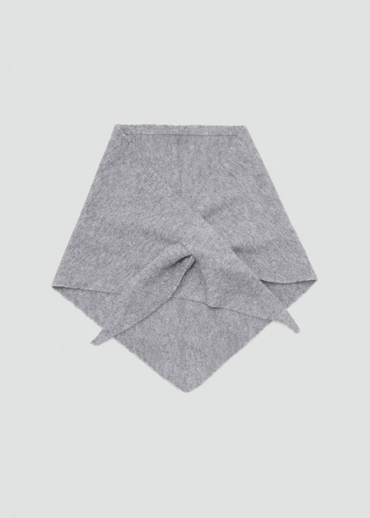 Knitted bandana — Light Heather Grey