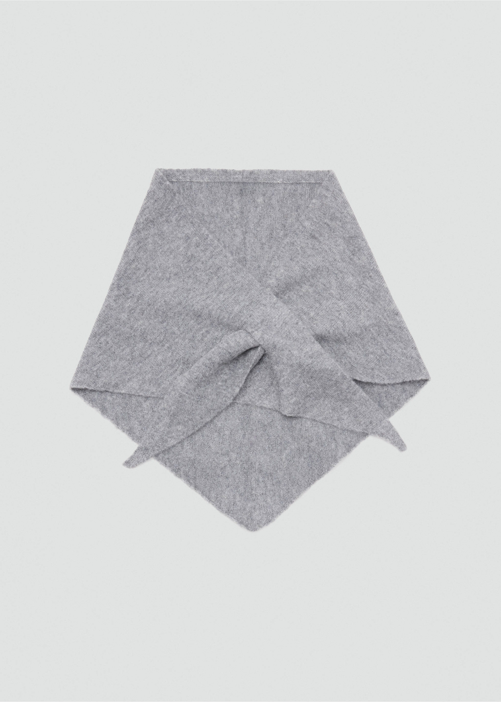 Knitted bandana - Article without model, Light Heather Grey. Ref: 37045860-00.