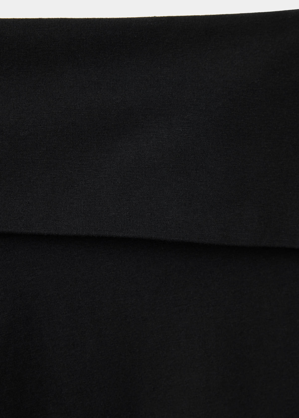 Fold-over waist leggings — Black