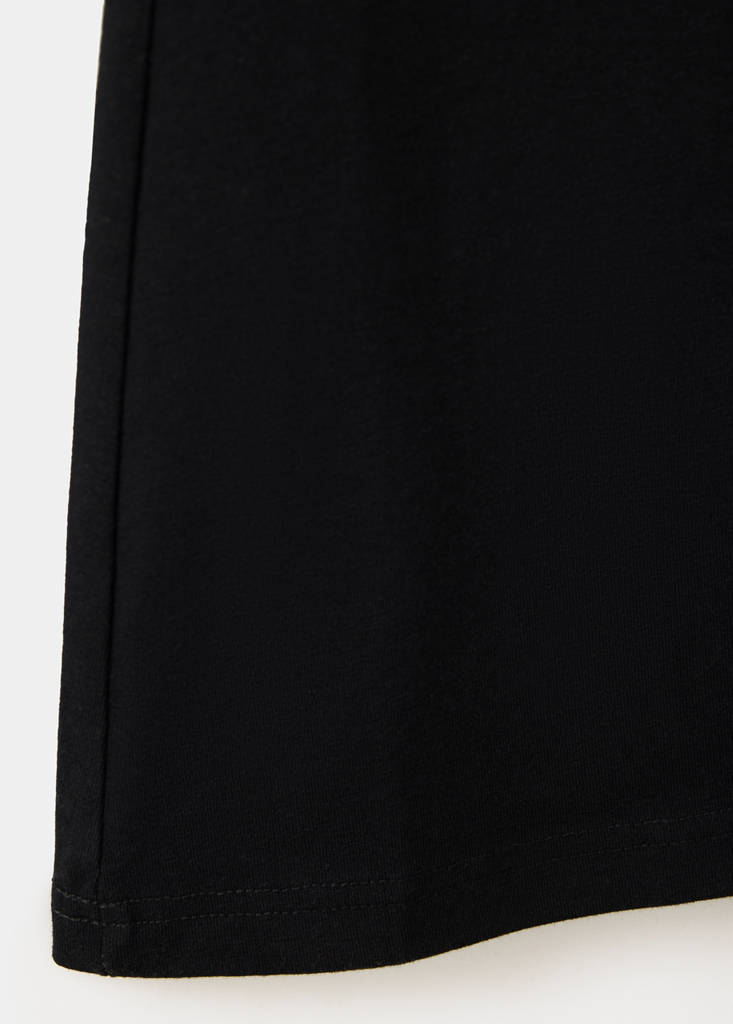 Fold-over waist leggings — Black
