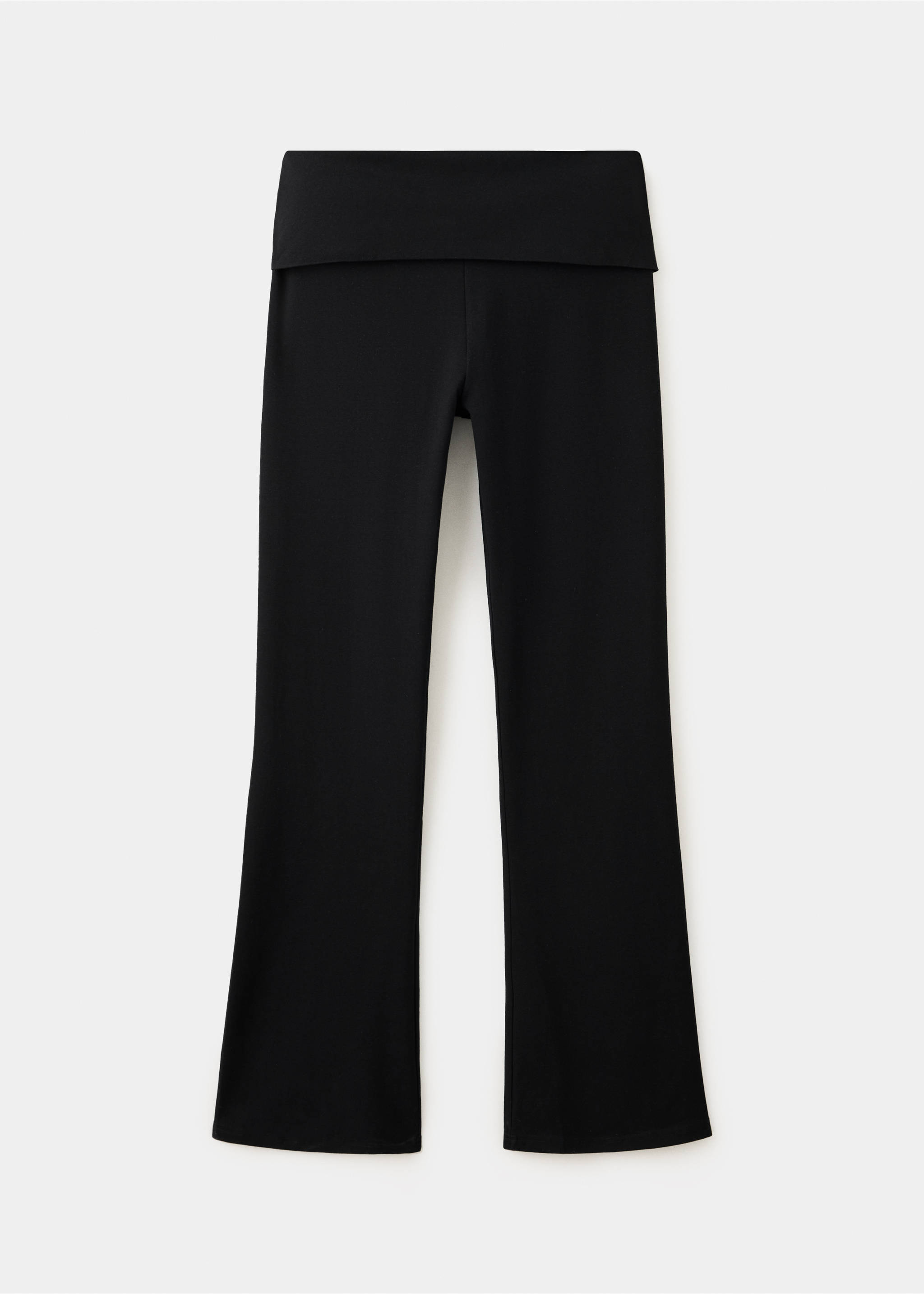 Pantalon taille retournée - Article sans modèle, Noir. Ref: 37045862-00.