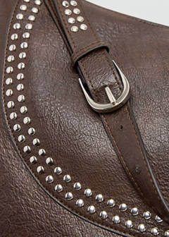 Studded shoulder bag — Chocolate 3