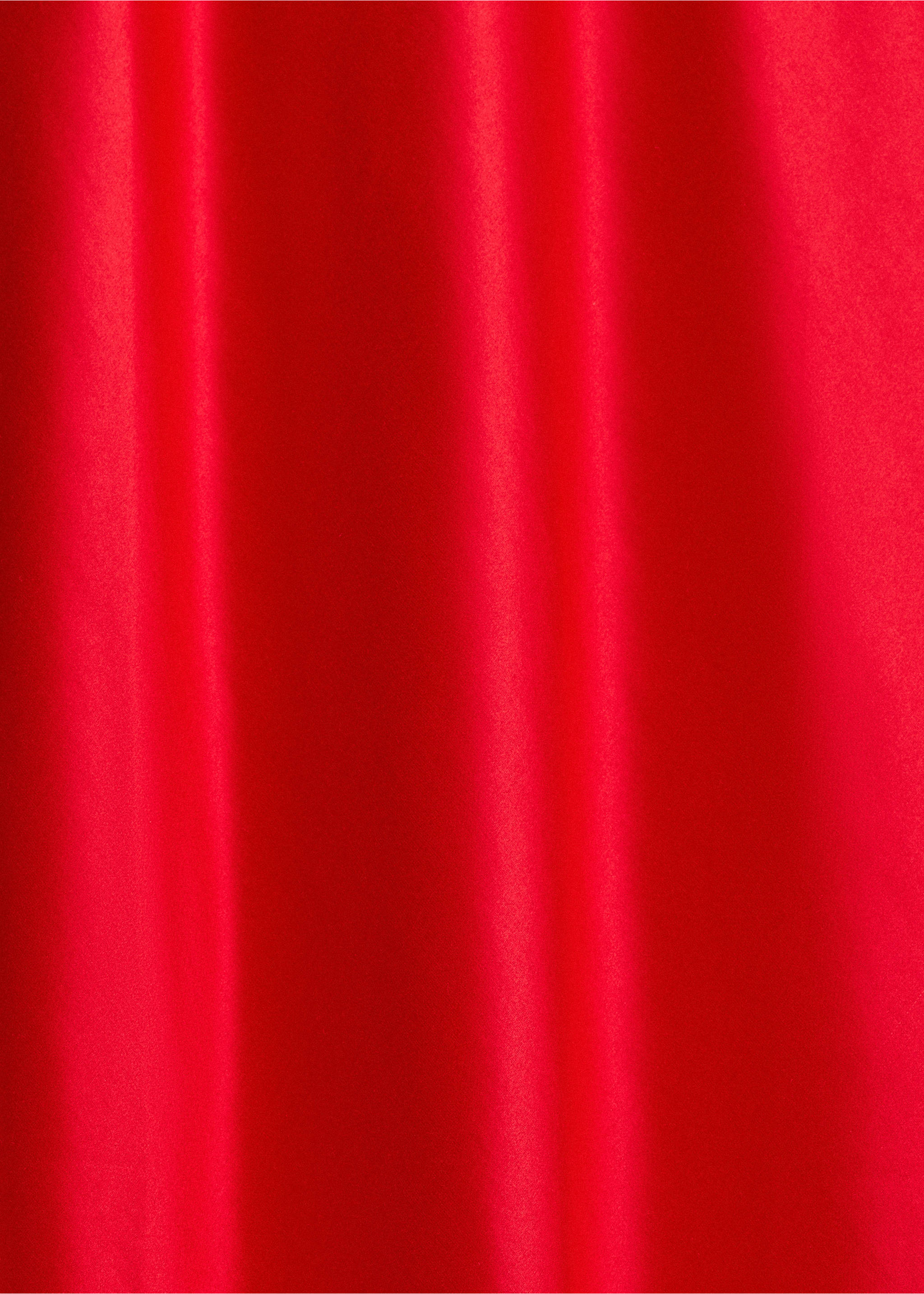 Silk V-neck dress - Details of the article 0, Red. Ref: 37045867-00.