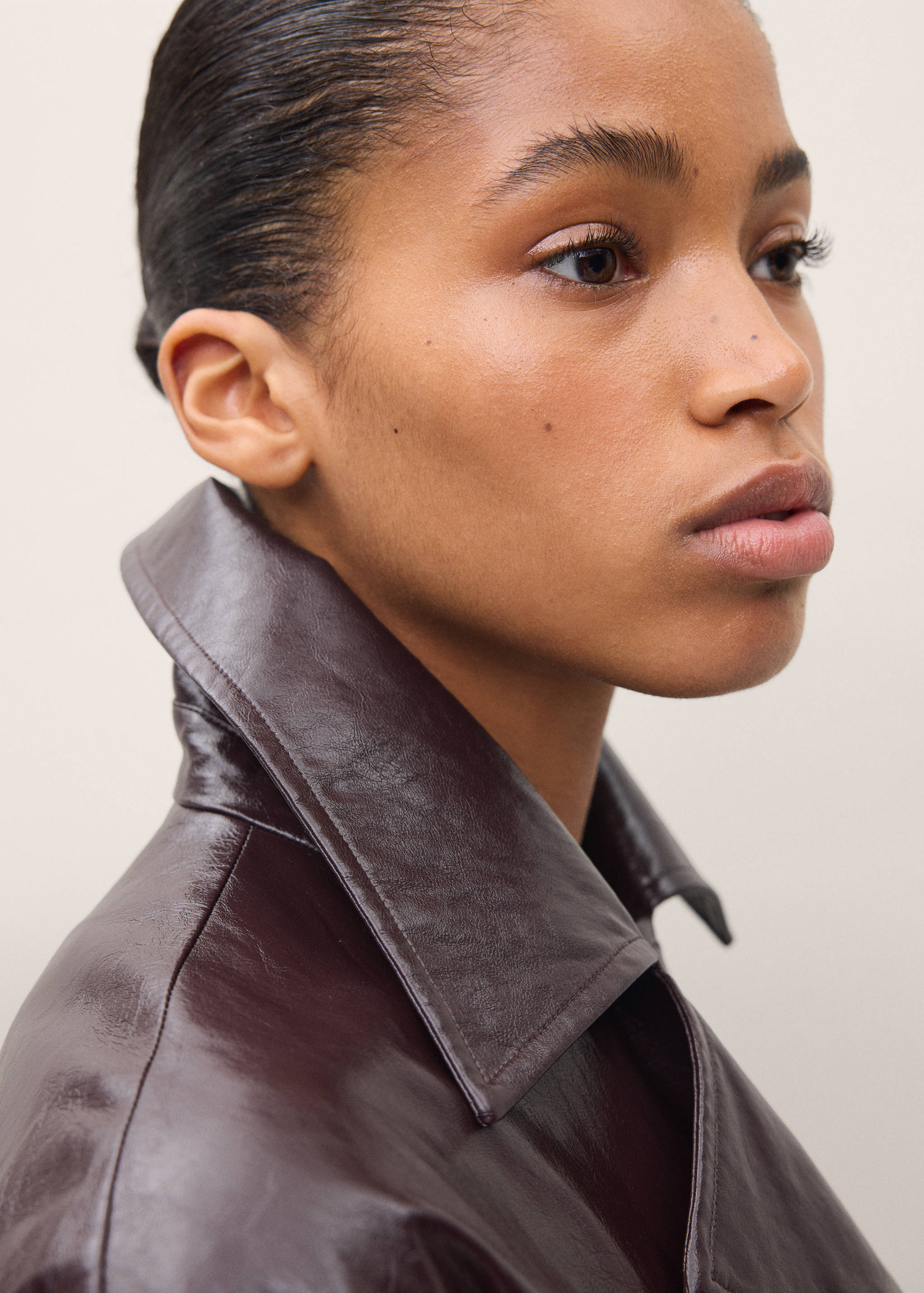 Veste effet cuir à revers - Détail de l'article 2