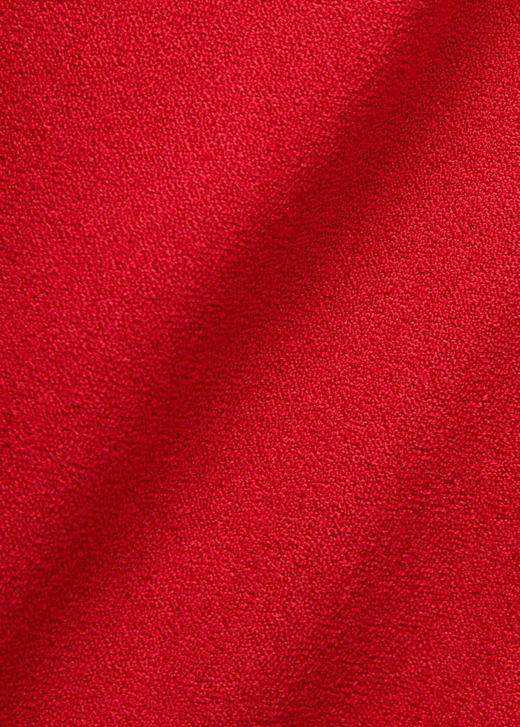Knitted dress with gathered detail — Red